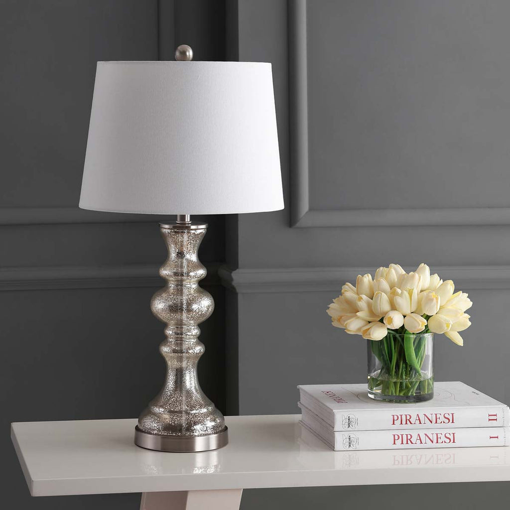 Jaiden Table Lamp| Safavieh - TBL4204 - Silver/Ivory