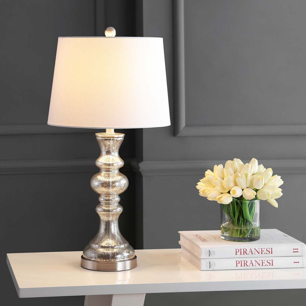 Jaiden Table Lamp| Safavieh - TBL4204 - Silver/Ivory