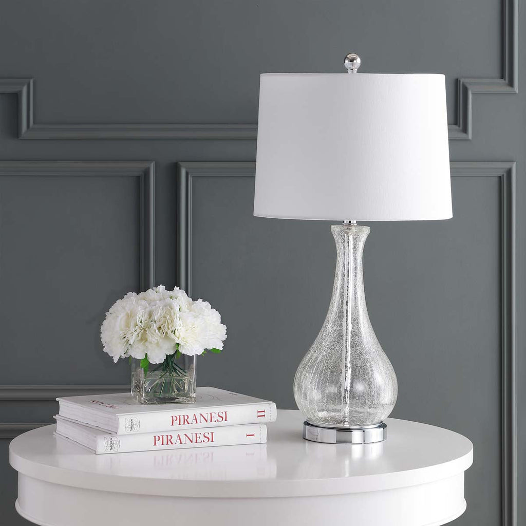 Finnley Table Lamp| Safavieh - TBL4206 - Clear Crackle