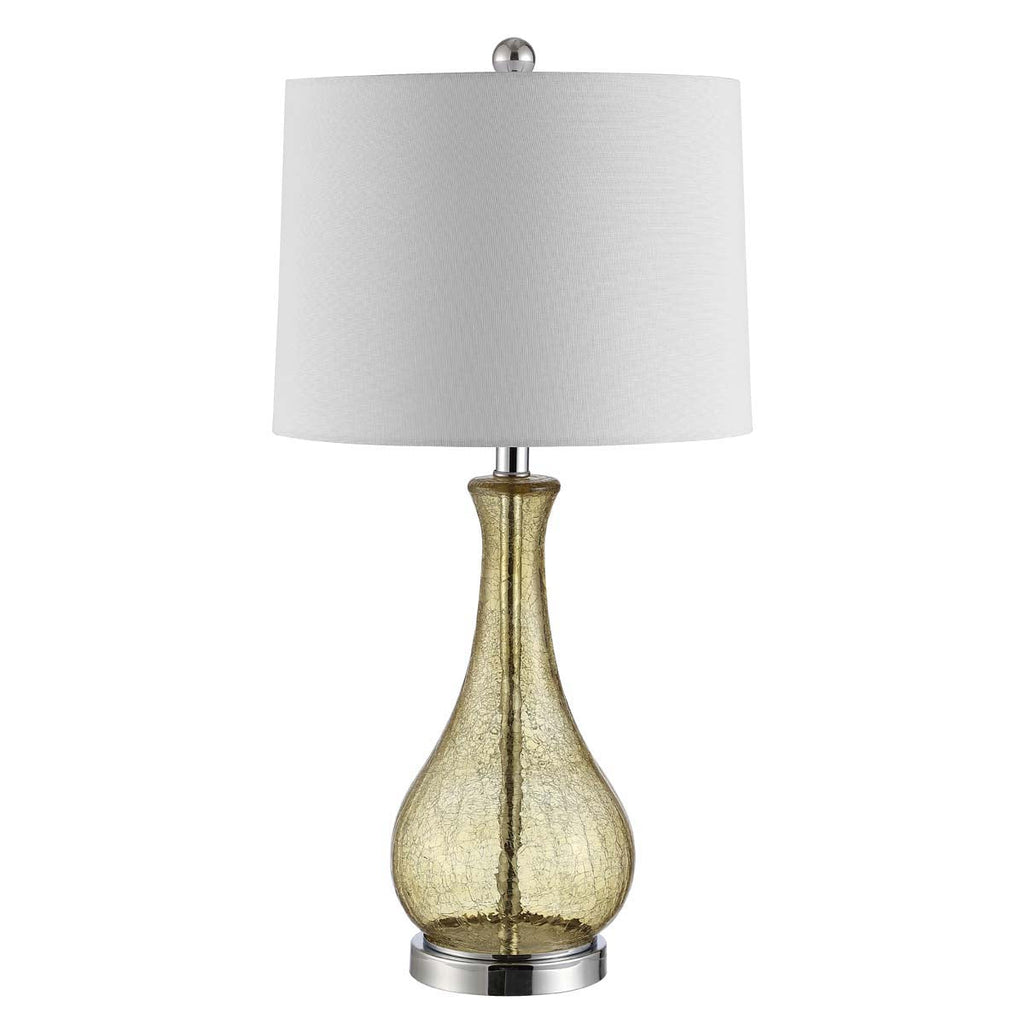 Finnley Table Lamp| Safavieh - TBL4206 - Amber Crackle