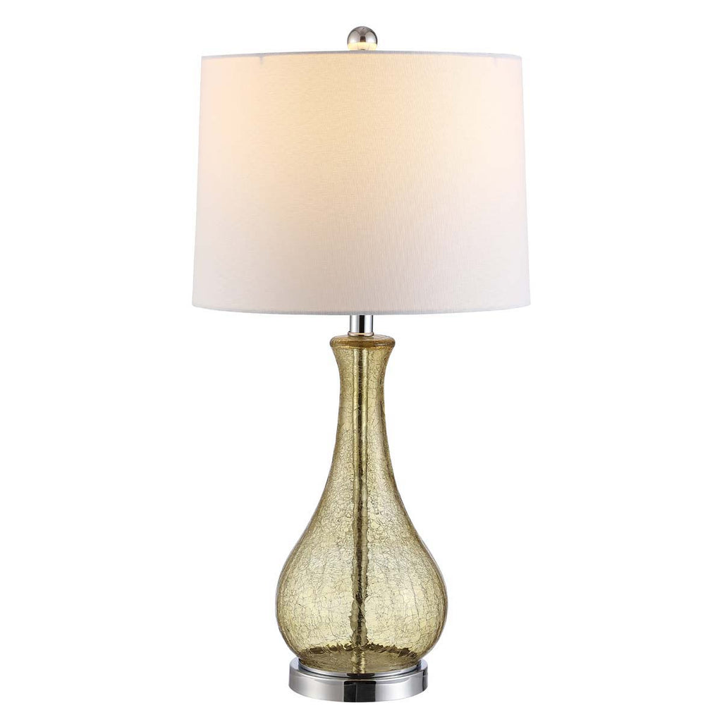 Finnley Table Lamp| Safavieh - TBL4206 - Amber Crackle