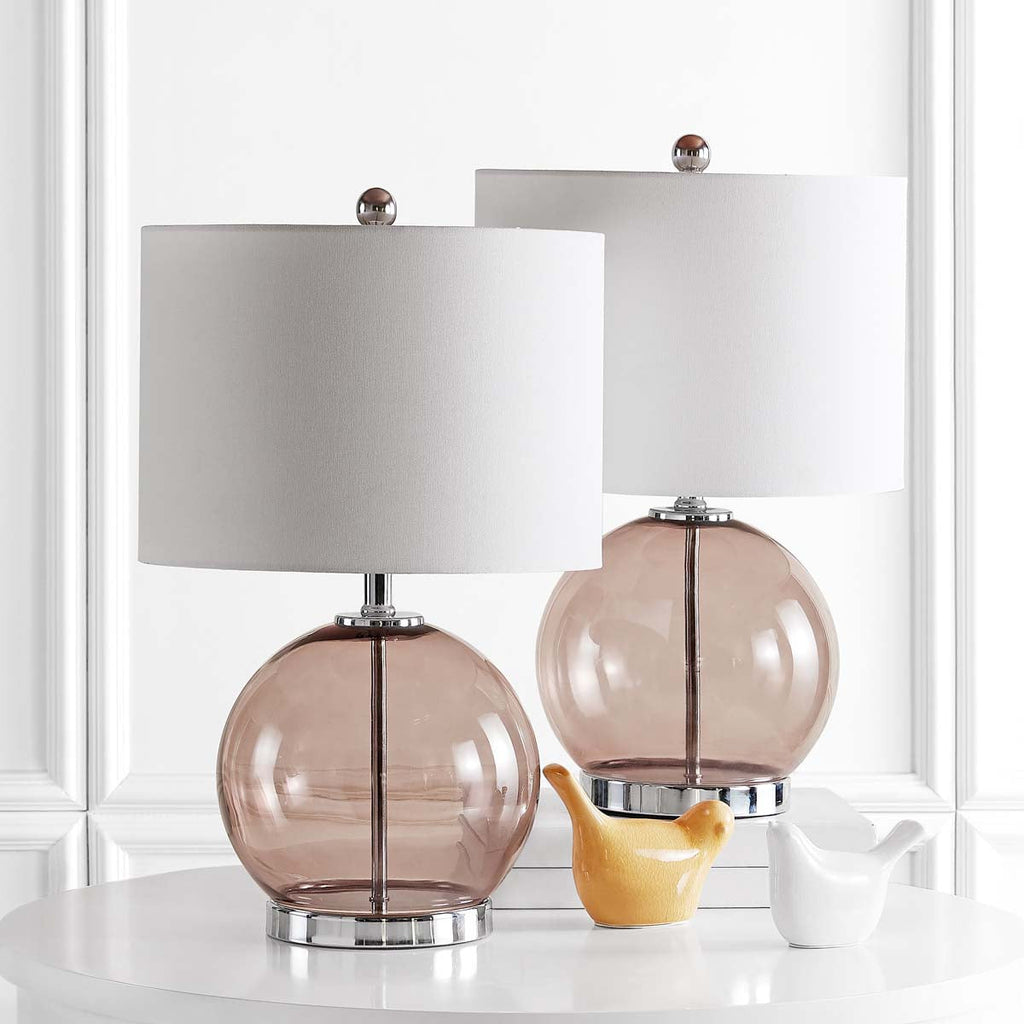 Lonni Table Lamp (Set of 2) | Safavieh - TBL4219 - Smoked Grey Glass