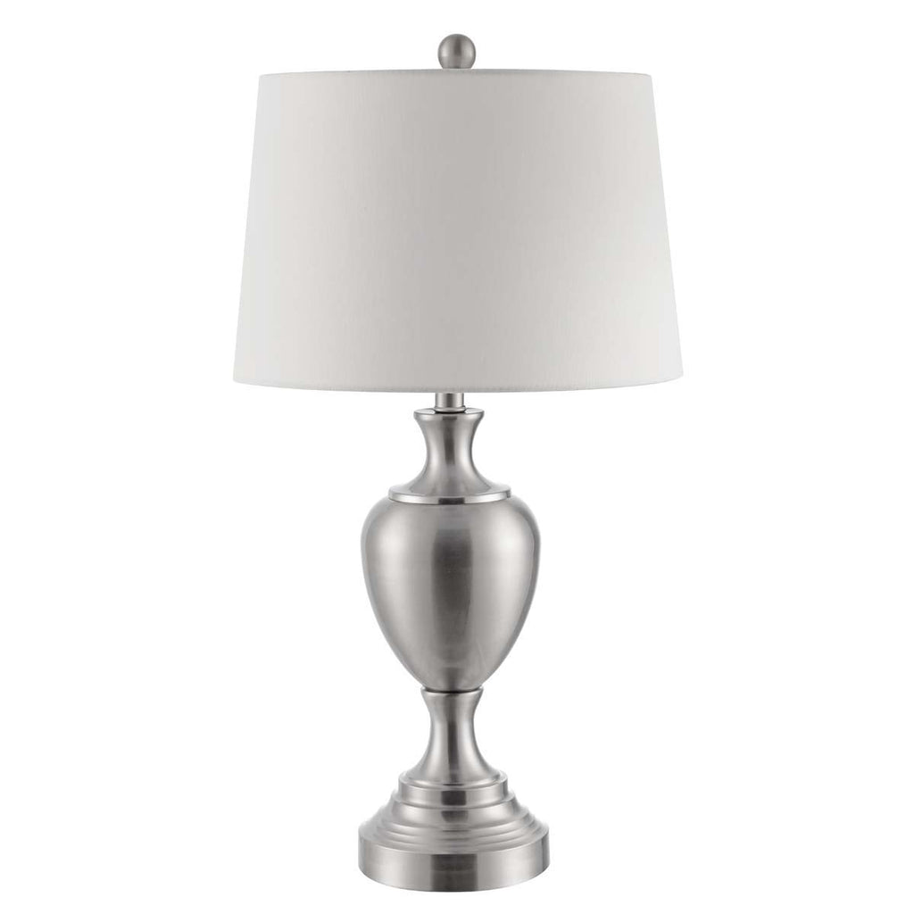 Poppy Iron Table Lamp | Safavieh - TBL4251 - Nickel