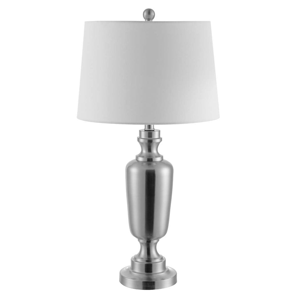 Ezra Iron Table Lamp | Safavieh - TBL4252 - Nickel