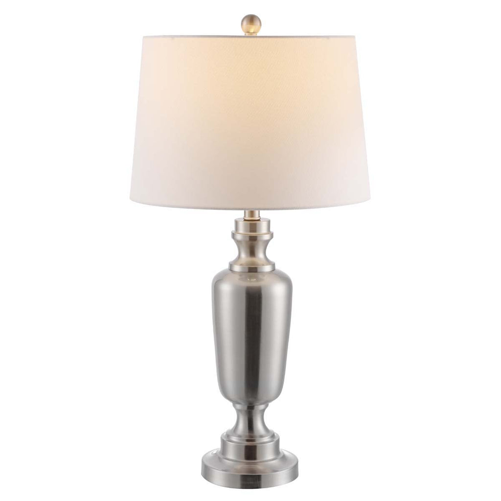 Ezra Iron Table Lamp | Safavieh - TBL4252 - Nickel