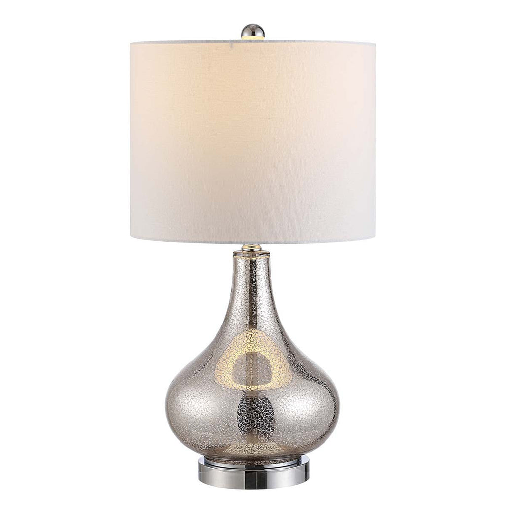 Brooks Glass Table Lamp | Safavieh - TBL4254 - Silver