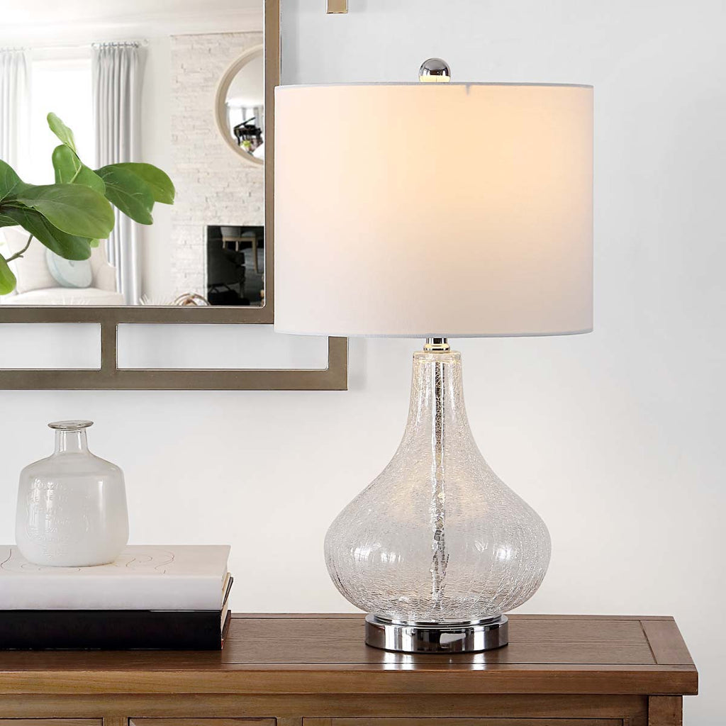 Brooks Glass Table Lamp | Safavieh - TBL4254 - Clear