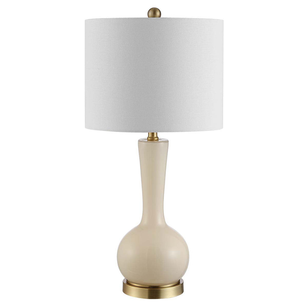 Gaetna Glass Table Lamp | Safavieh - TBL4255 - Ivory