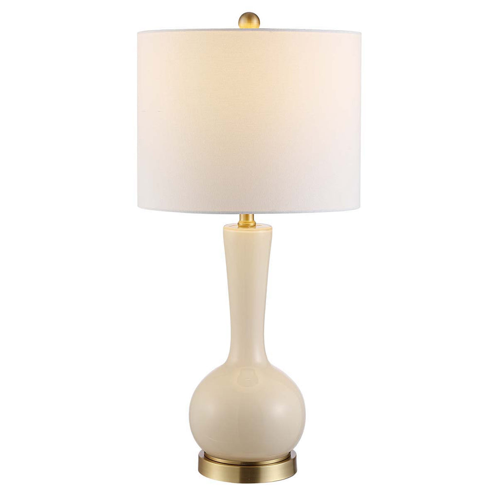 Gaetna Glass Table Lamp | Safavieh - TBL4255 - Ivory