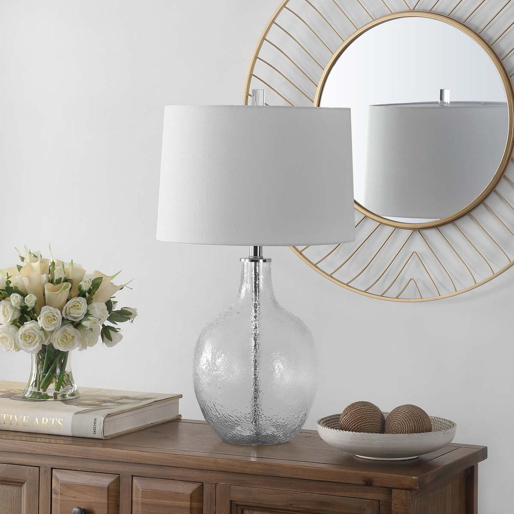 Nadine Glass Table Lamp  | Safavieh - TBL4259 - Clear