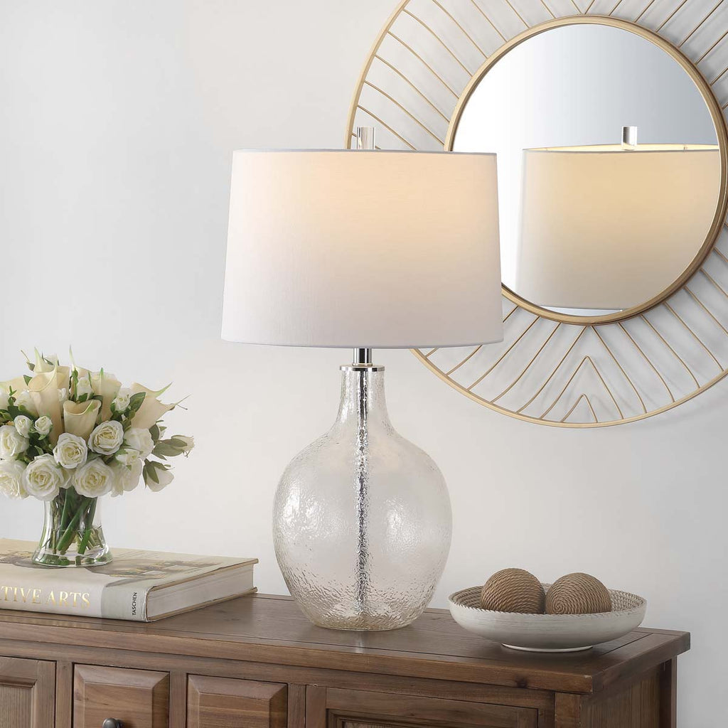 Nadine Glass Table Lamp  | Safavieh - TBL4259 - Clear