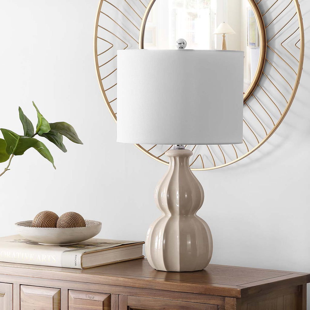 Wade Ceramic Table Lamp | Safavieh - TBL4274 - Ivory