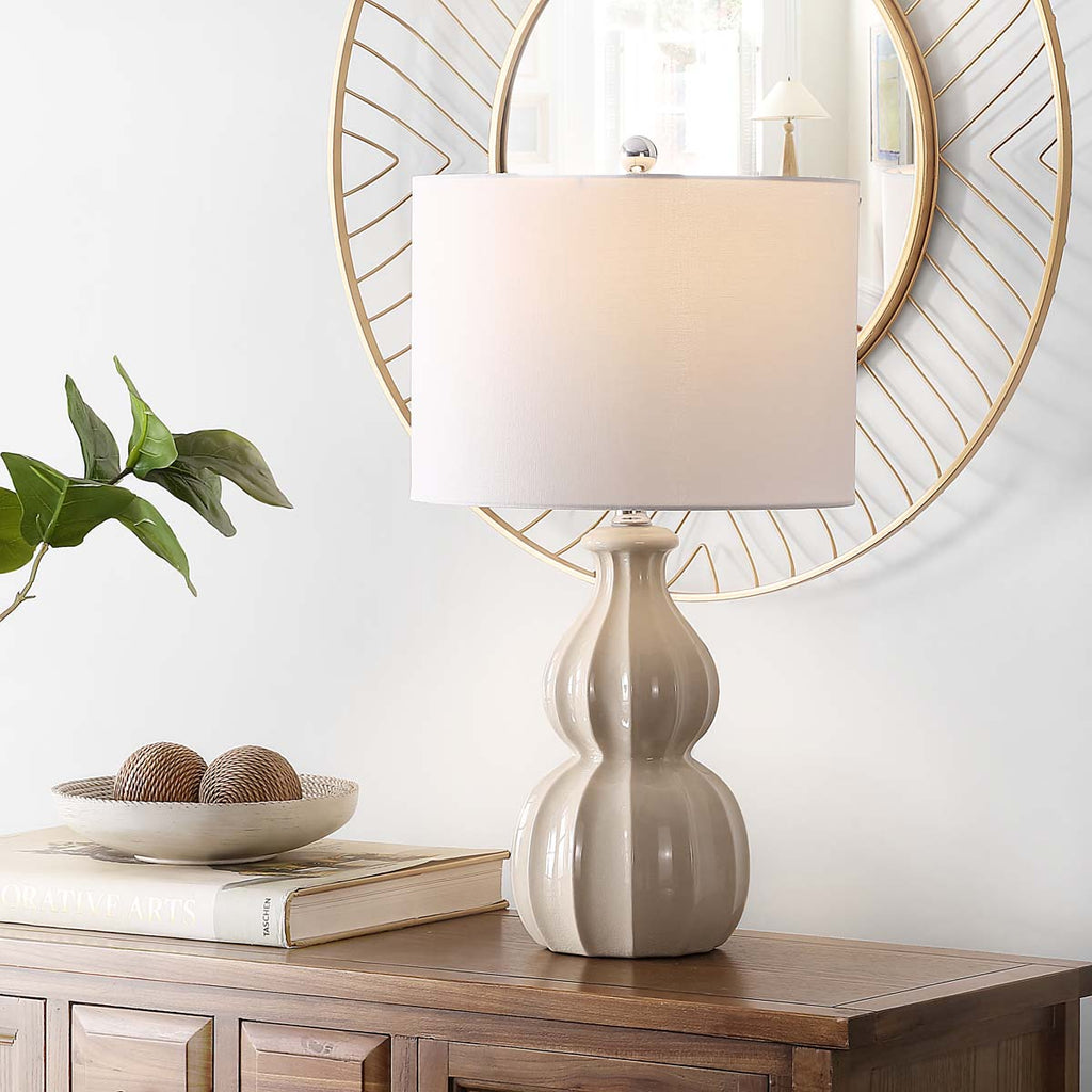 Wade Ceramic Table Lamp | Safavieh - TBL4274 - Ivory