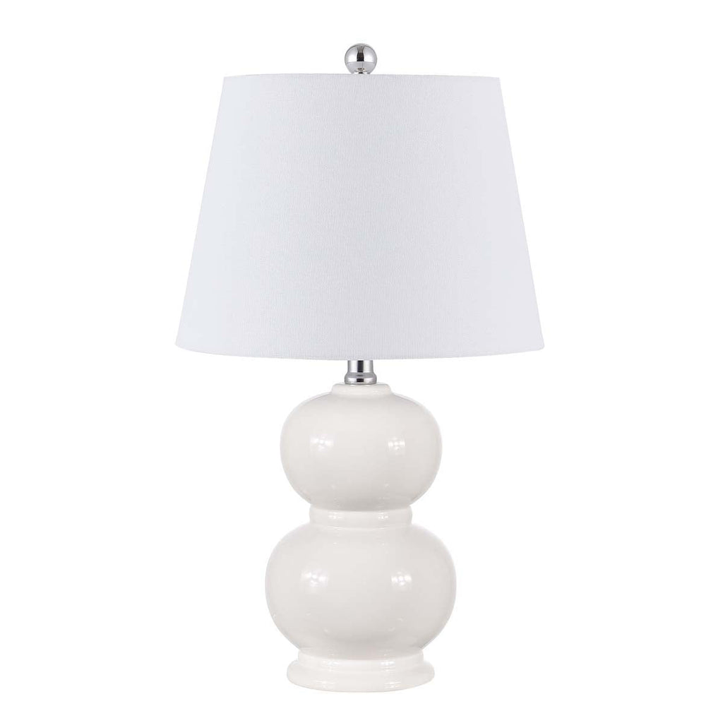 Everlee Glass Table Lamp | Safavieh - TBL4286 - Ivory