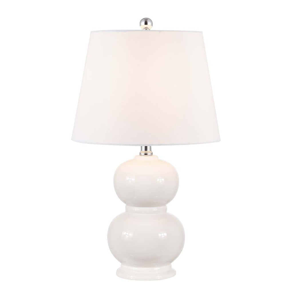 Everlee Glass Table Lamp | Safavieh - TBL4286 - Ivory