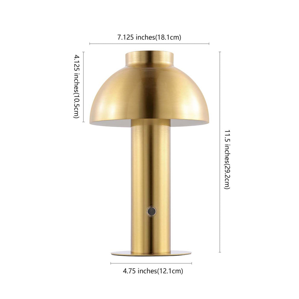 Niara Rechargeable Led Table | Safavieh - TBL4315 - Brass Gold