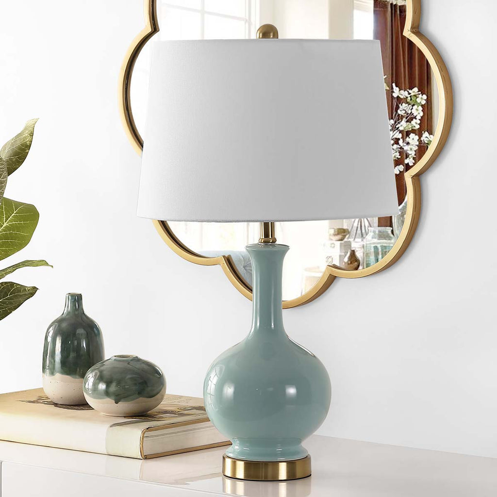 Bowie Ceramic Table Lamp  | Safavieh - TBL4346 - Blue