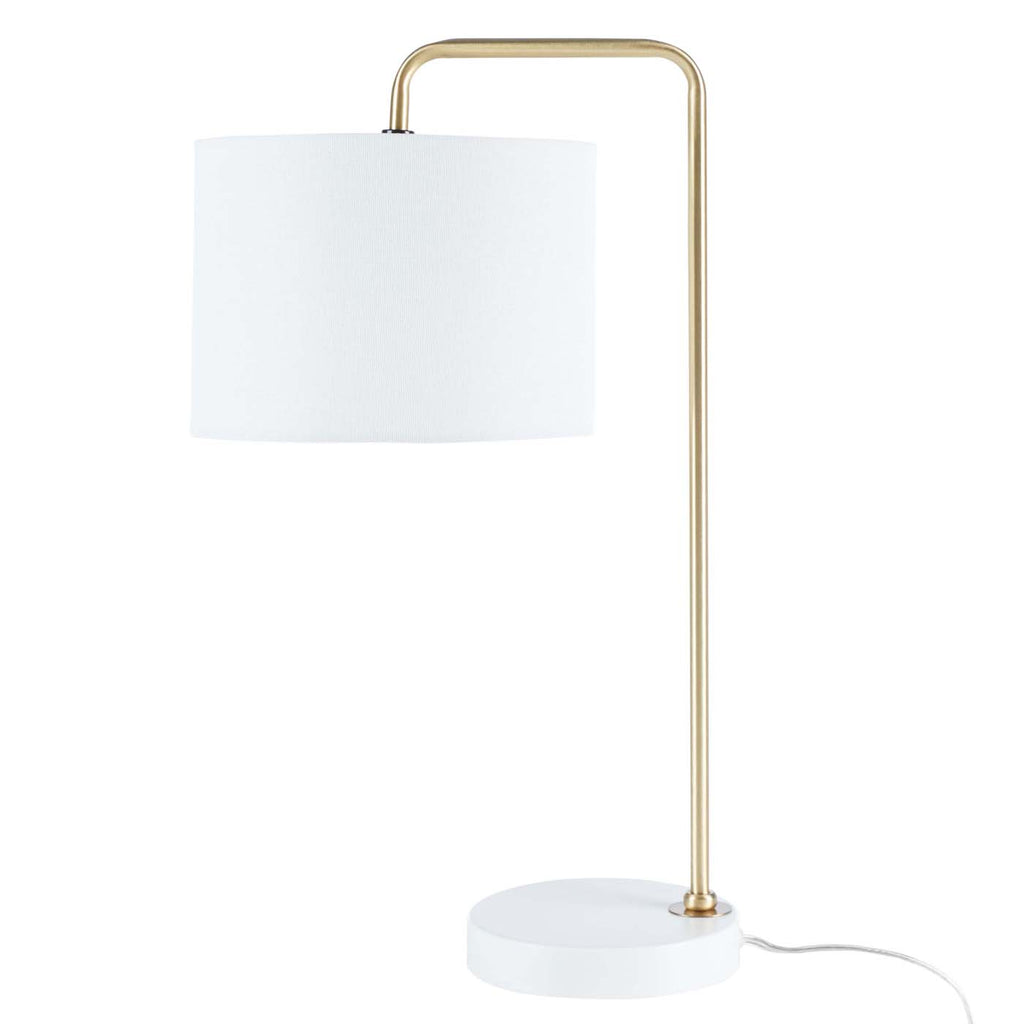 Felton Table Lamp | Safavieh - TBL7009 - Gold/White