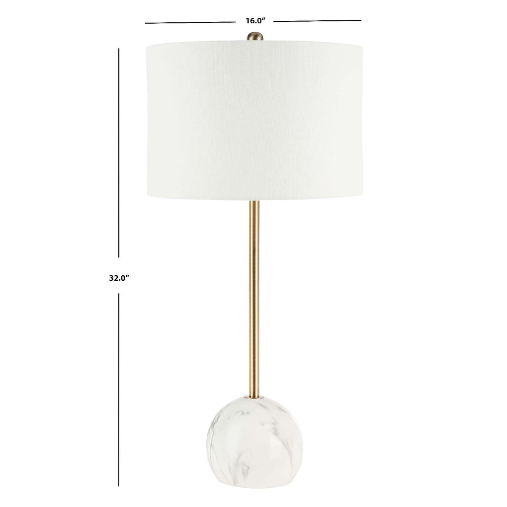 Kyrene Table Lamp | Safavieh - TBL7022 - White Marble