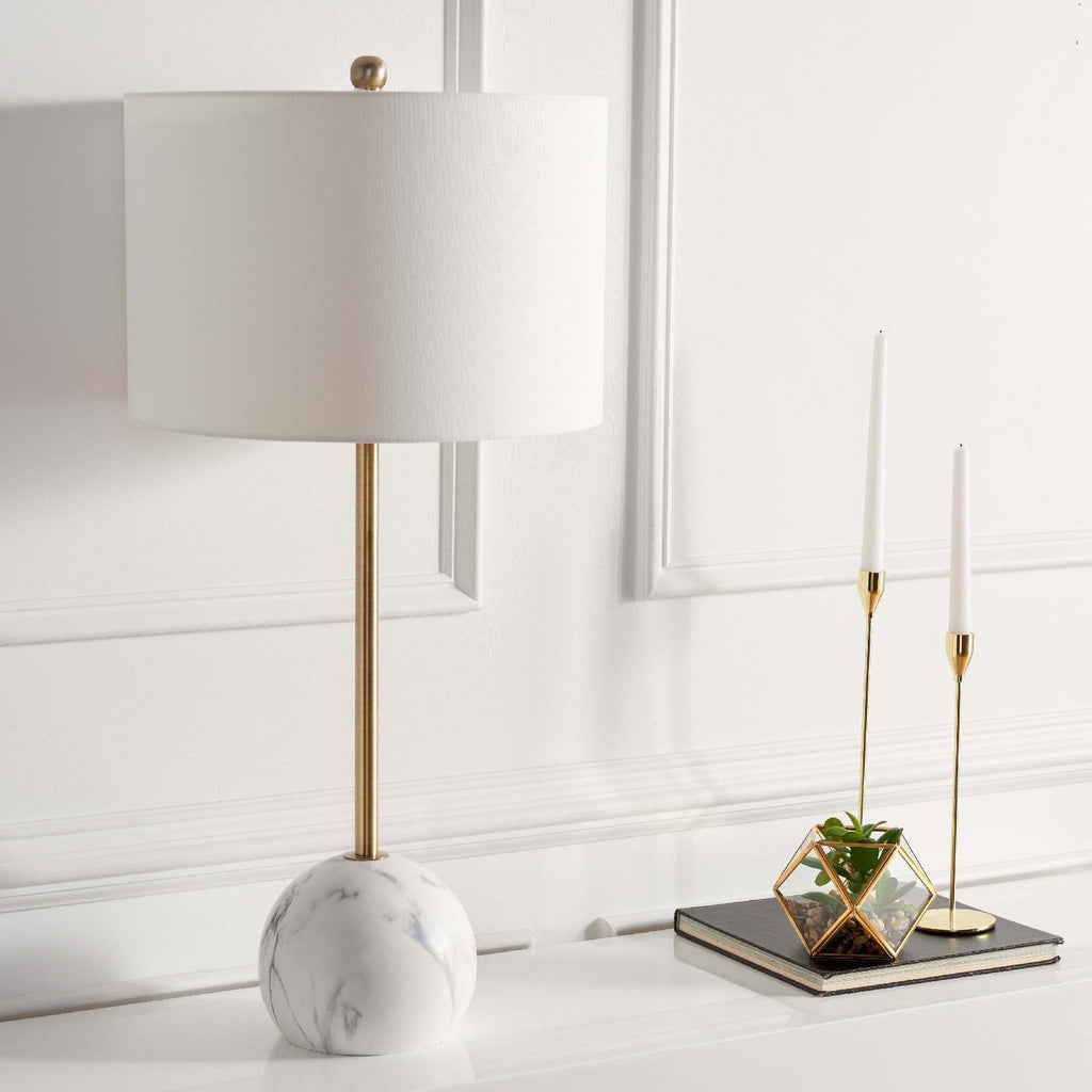 Kyrene Table Lamp | Safavieh - TBL7022 - White Marble