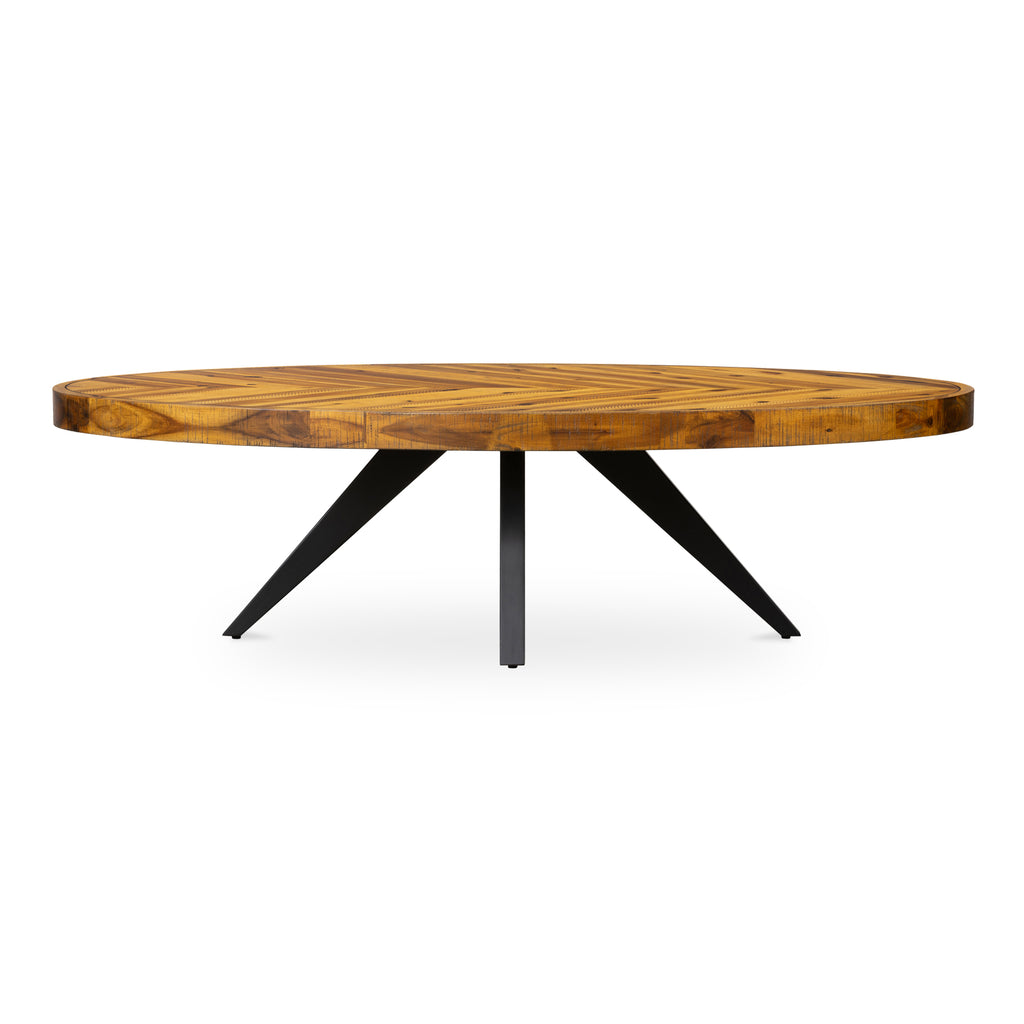 Parq Oval Coffee Table Amber | Moe's Furniture - TL-1020-14