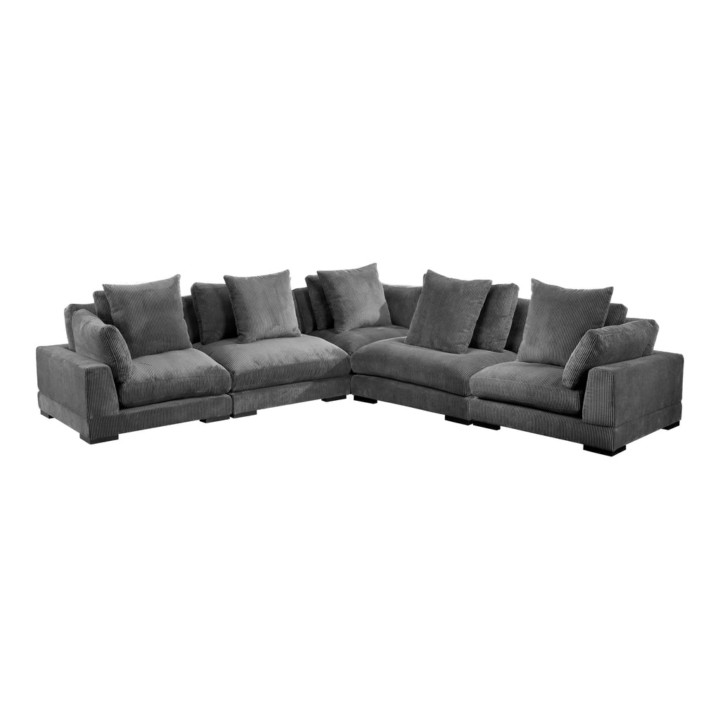 Tumble Classic L Modular Sectional Charcoal | Moe's Furniture - UB-1014-25