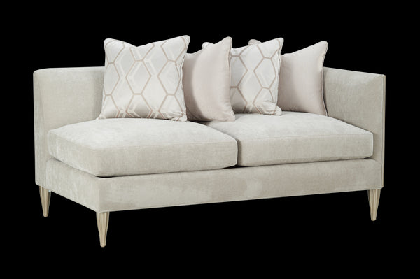 Fret Knot Raf Loveseat | Caracole Furniture - UPH-019-RL1-B