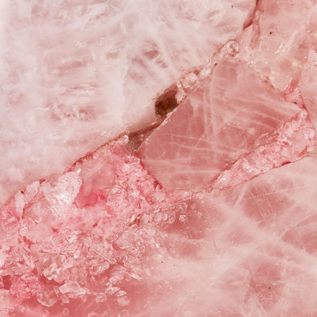 Rose Quartz Decorative Footed Tray