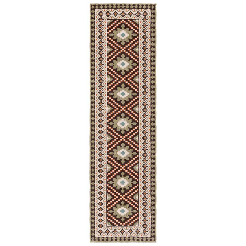 Safavieh Veranda Rug Collection: VER099-0725 - Brown / Terracotta