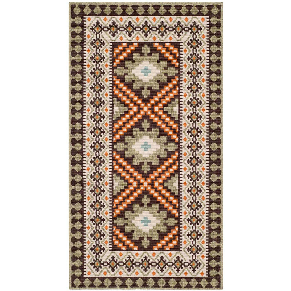 Safavieh Veranda Rug Collection: VER099-0725 - Brown / Terracotta