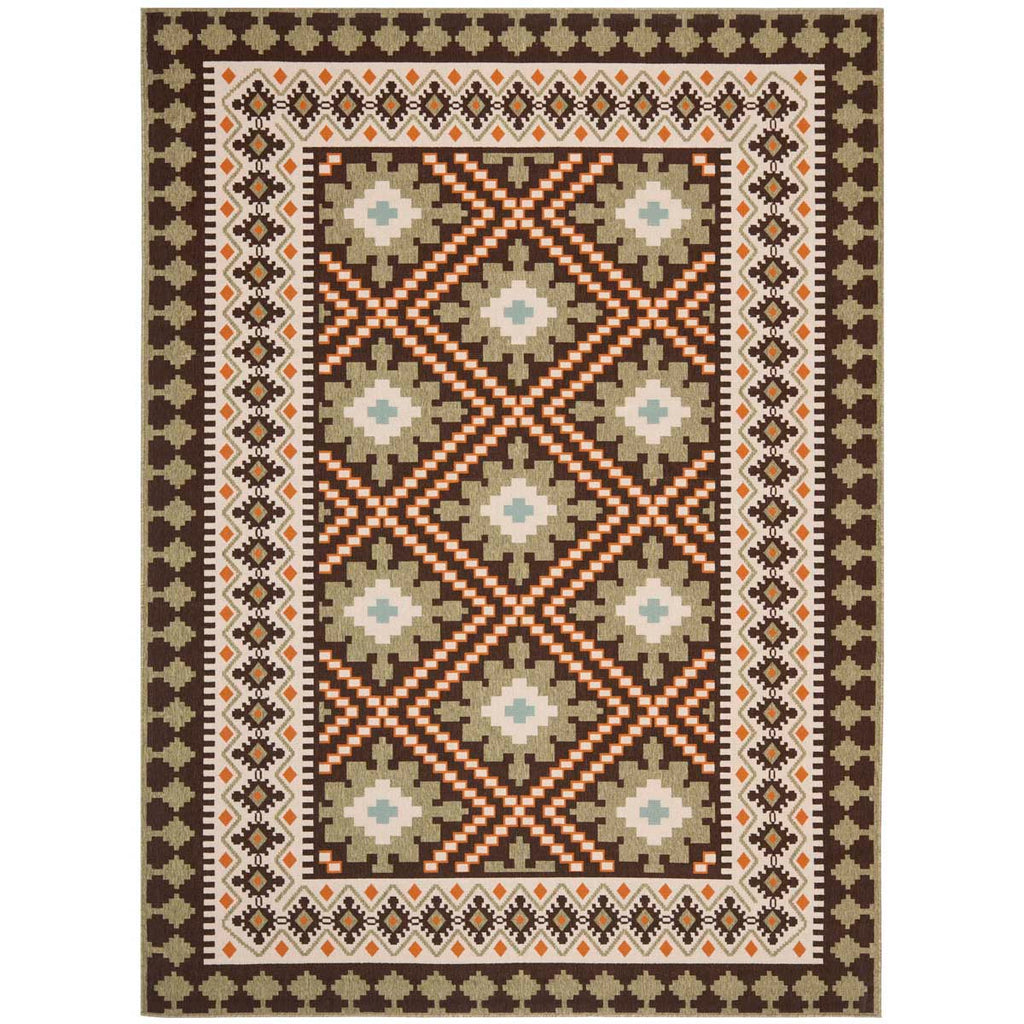 Safavieh Veranda Rug Collection: VER099-0725 - Brown / Terracotta