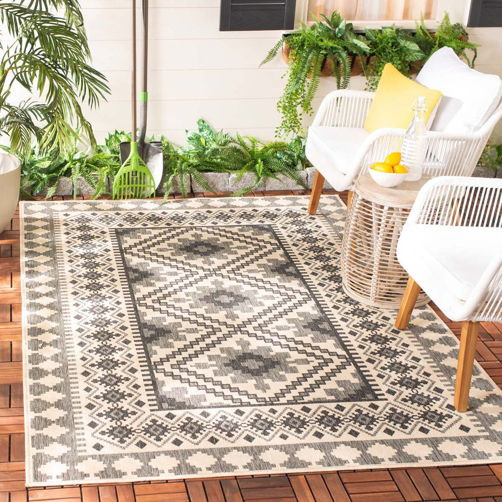 Safavieh Veranda Rug Collection VER099-3934 - Ivory / Slate