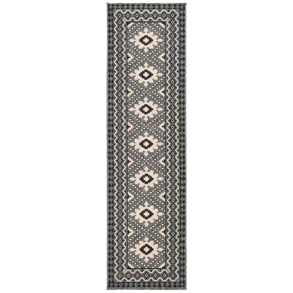 Safavieh Veranda Rug Collection VER099-421 - Ivory / Charcoal