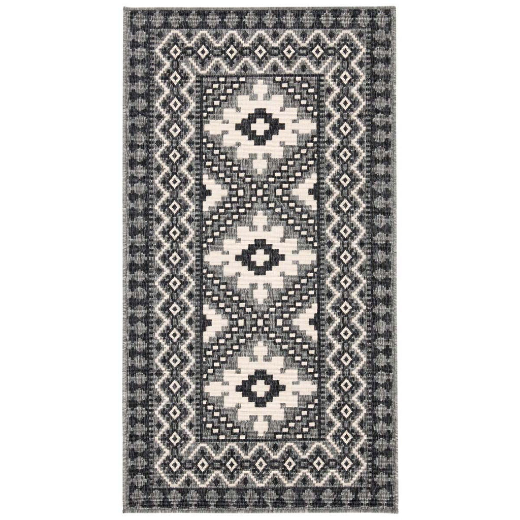 Safavieh Veranda Rug Collection VER099-421 - Ivory / Charcoal