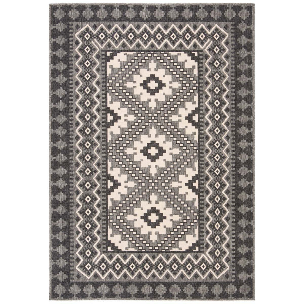 Safavieh Veranda Rug Collection VER099-421 - Ivory / Charcoal