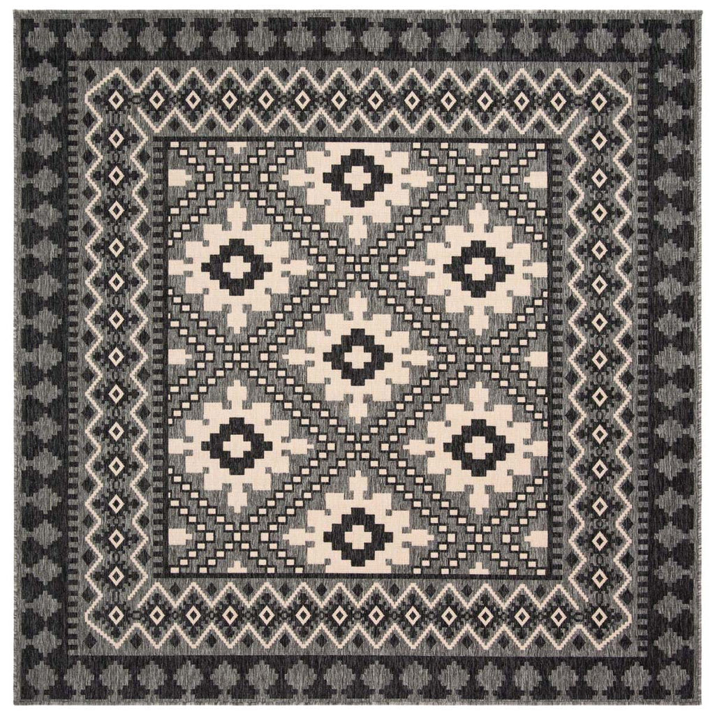 Safavieh Veranda Rug Collection VER099-421 - Ivory / Charcoal