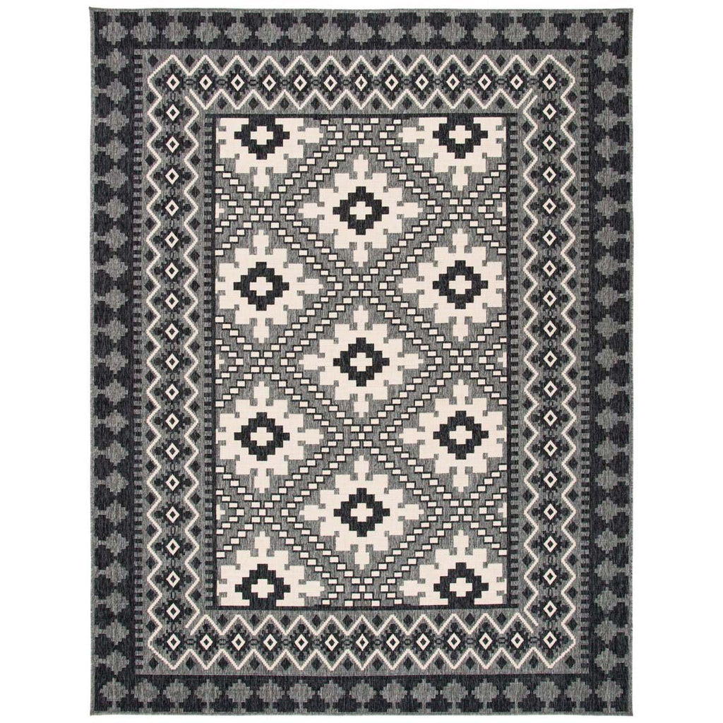 Safavieh Veranda Rug Collection VER099-421 - Ivory / Charcoal