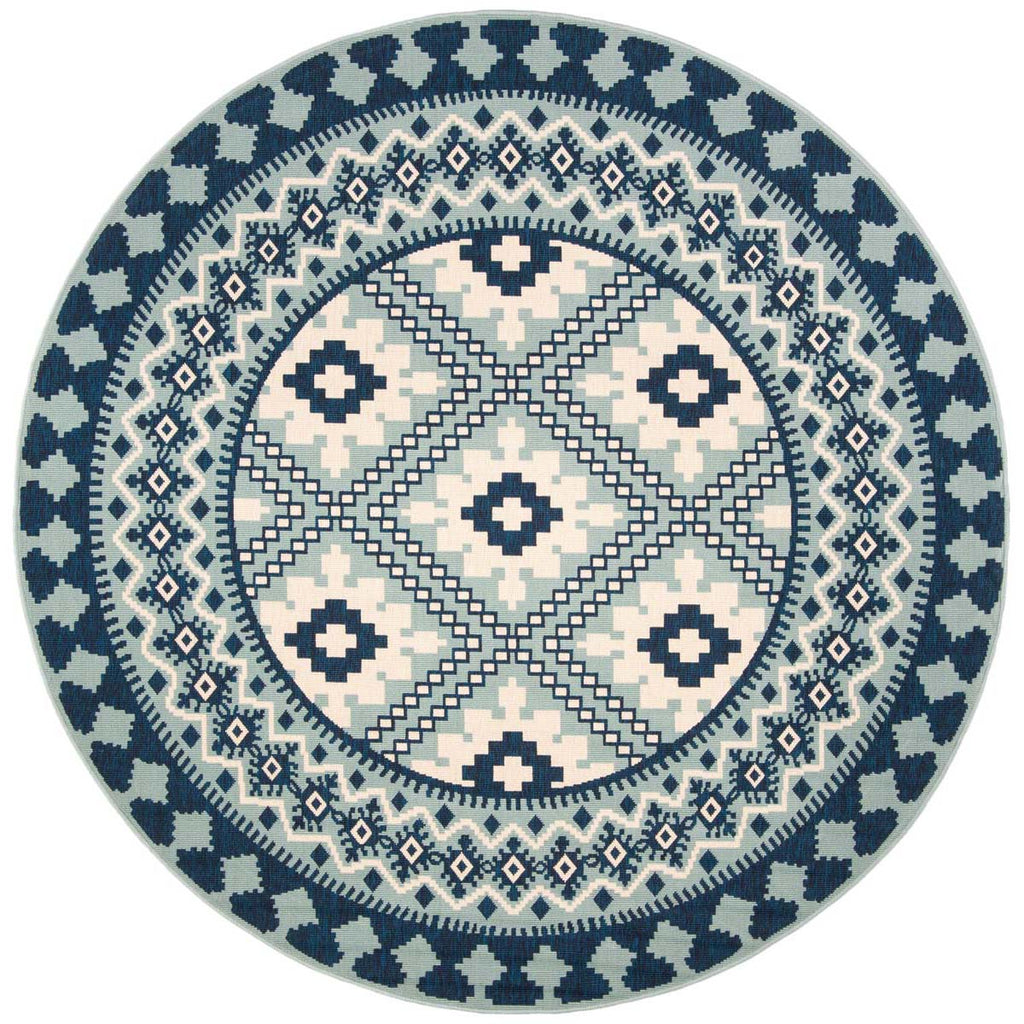 Safavieh Veranda Rug Collection VER099-451 - Ivory / Blue