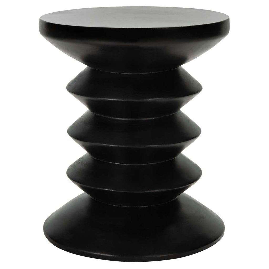 Safavieh Benaya Concrete Stool - Black