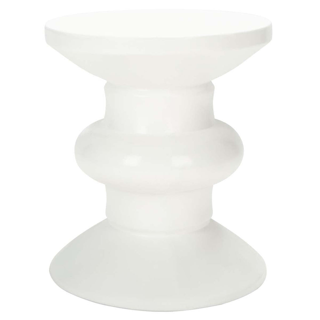 Safavieh Jiraiya Concrete Stool - Ivory