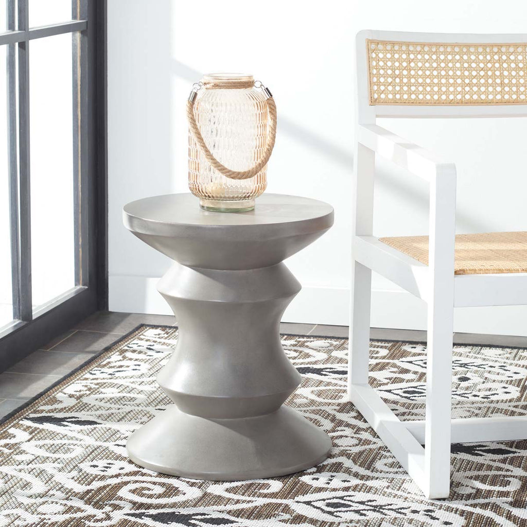 Safavieh Katara Concrete Stool - Grey