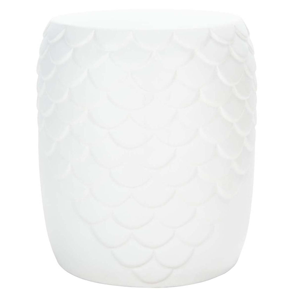 Safavieh Julyvia Concrete Stool - Ivory