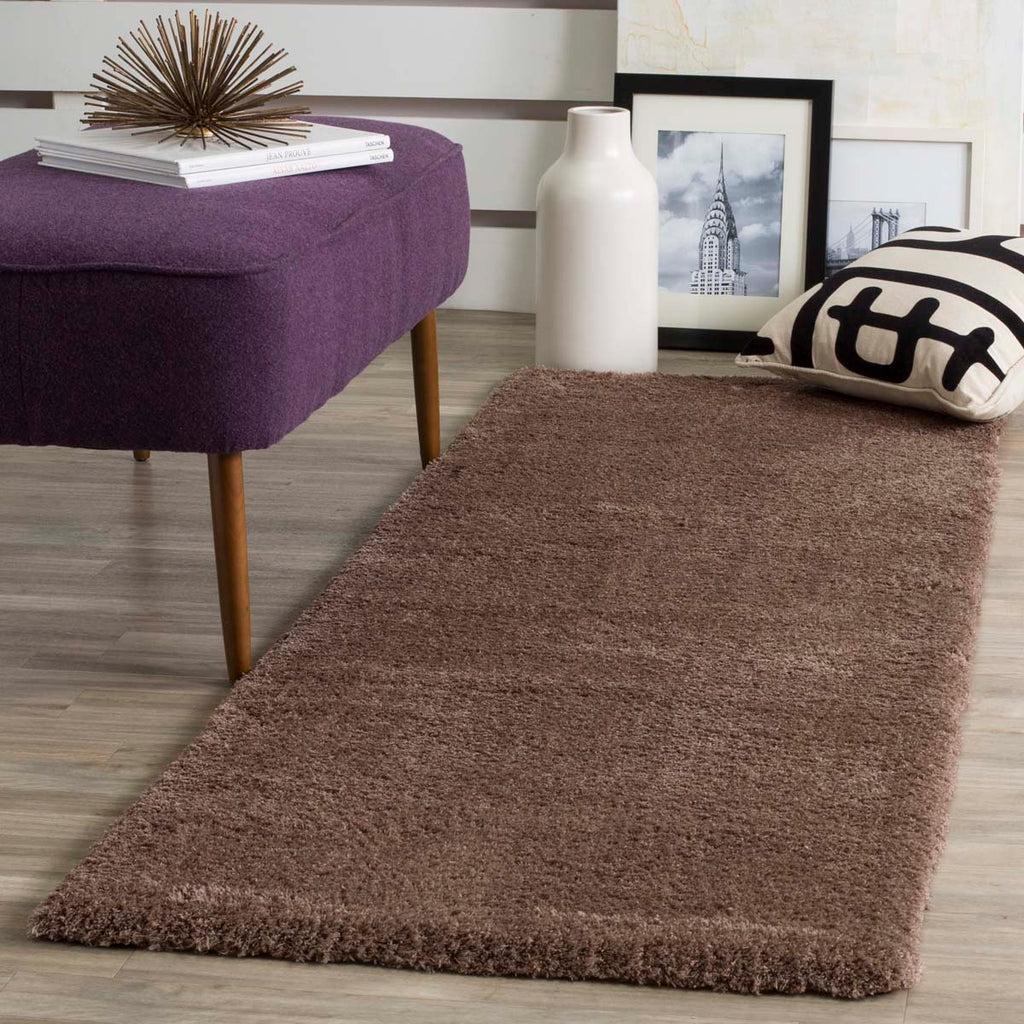 Safavieh Velvet Shag 169 Rug, VSG169 - Dark Beige