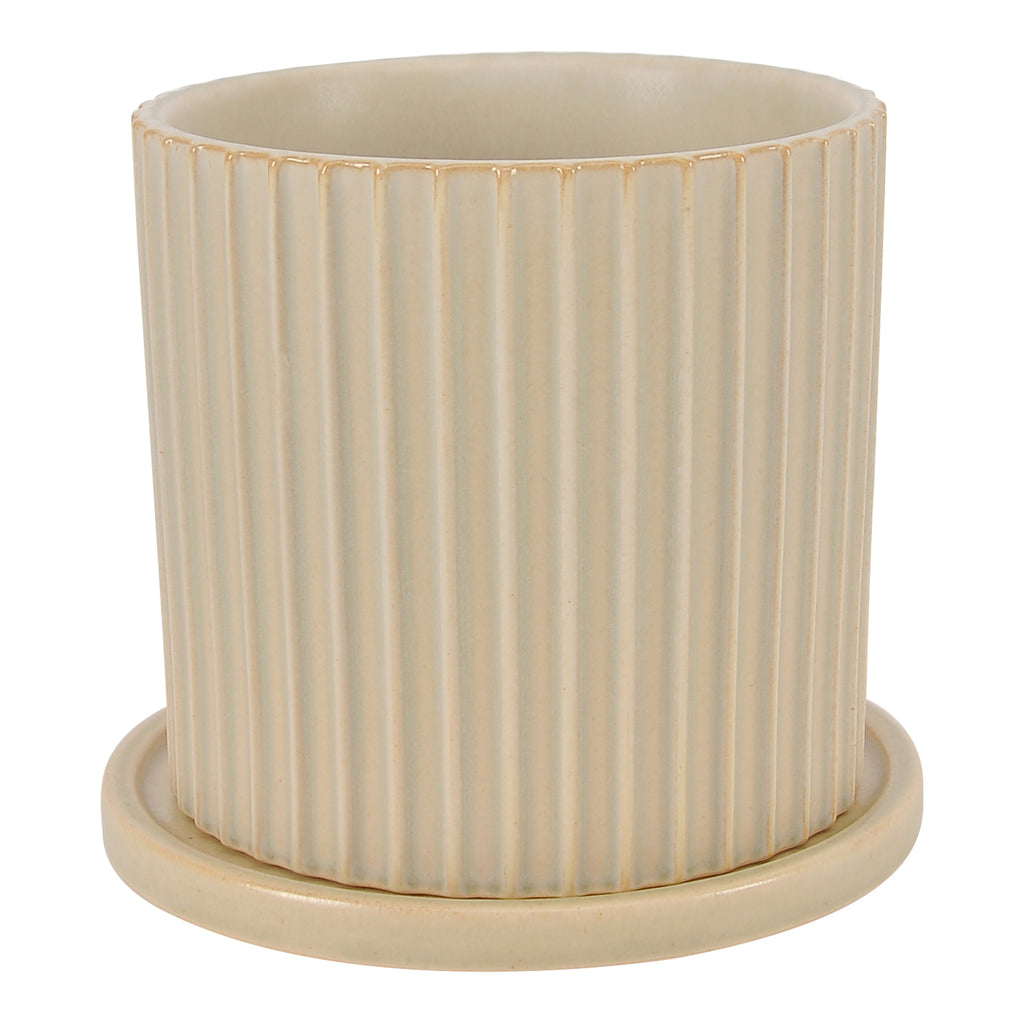 Kuhi Planter Small Light Beige | Moe's Furniture - VZ-1034-34