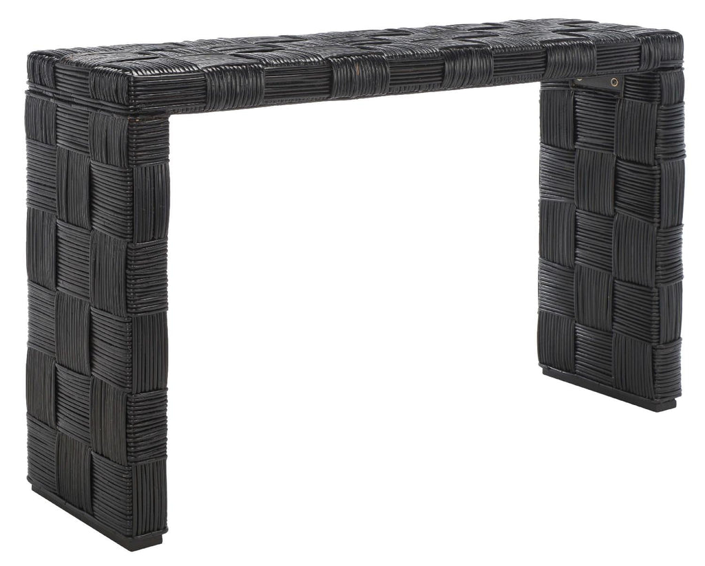 Safavieh Adkin Rattan Console - Black