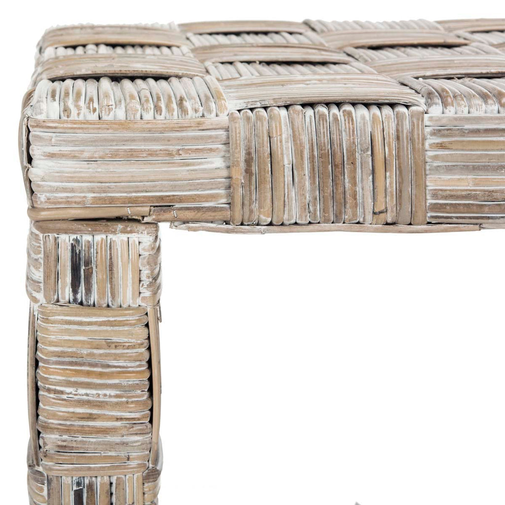 Safavieh Adkin Rattan Coffee Table - White