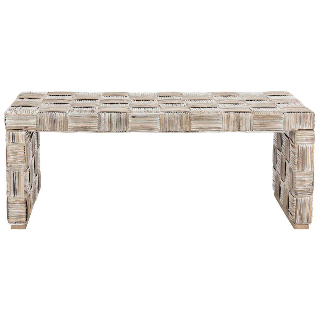 Safavieh Adkin Rattan Coffee Table - White