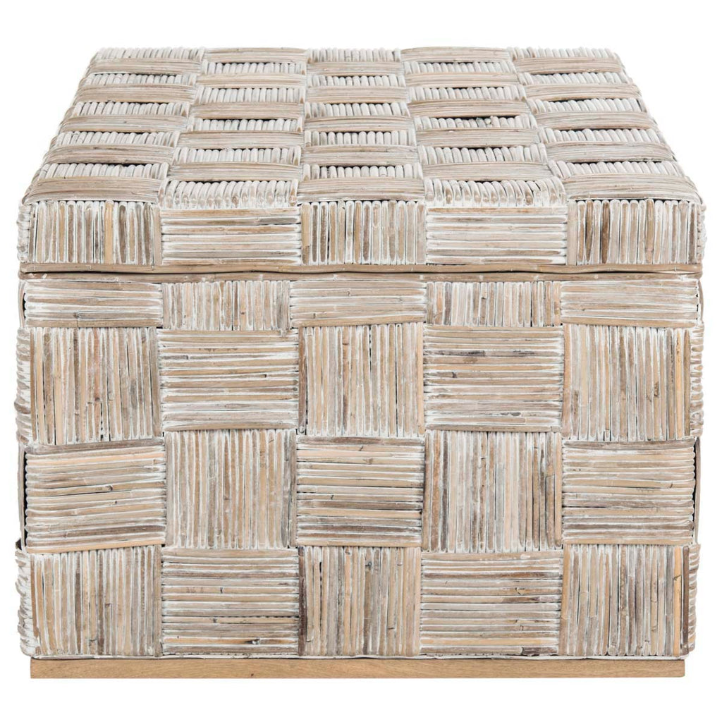 Safavieh Adkin Rattan Coffee Table - White