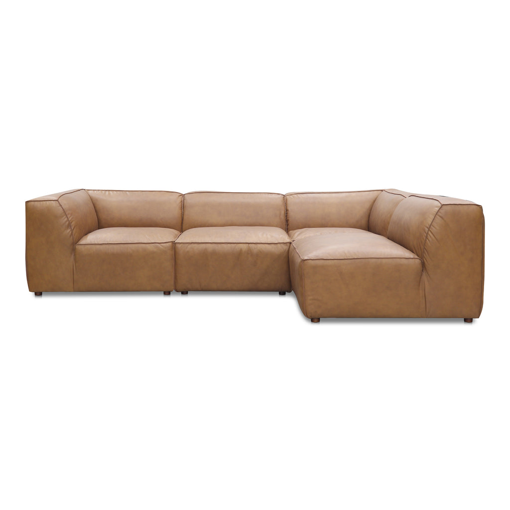 Form Signature Modular Sectional Sonoran Tan Leather | Moe's Furniture - XQ-1004-40