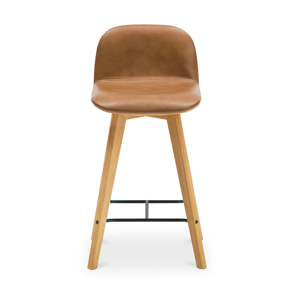 Napoli Leather Counter Stool Tan | Moe's Furniture - YC-1020-40